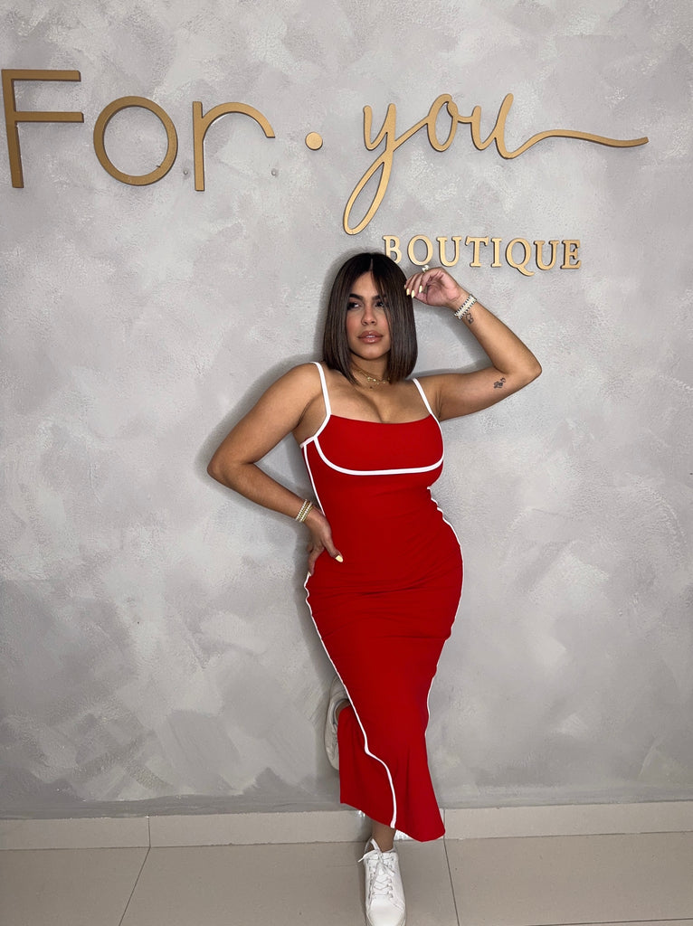 VALENTINE DARK RED DRESS