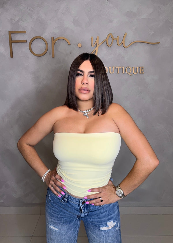 PALE BANANA TUBE TOP