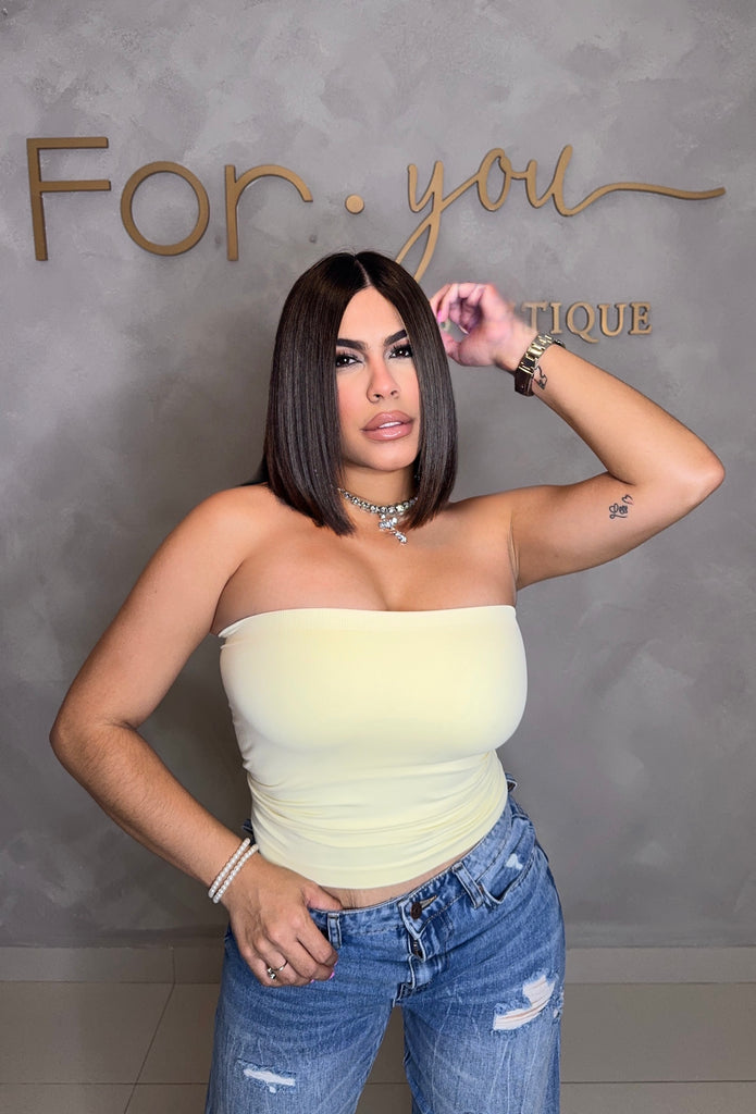 PALE BANANA TUBE TOP